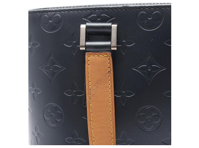 Borsa Louis Vuitton Stockton Monogram Matte Blue Blu navy - vista 14