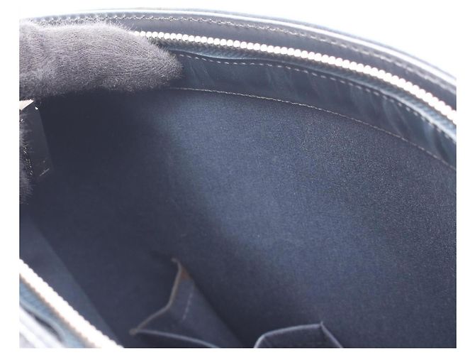 Borsa Louis Vuitton Stockton Monogram Matte Blue Blu navy - vista 6