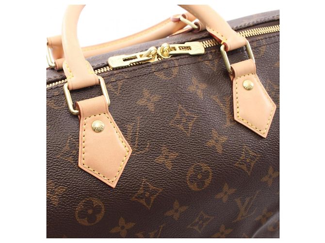 Bolso Louis Vuitton Speedy Bandoulière 35 Monogram Castaño Monograma - vista 8