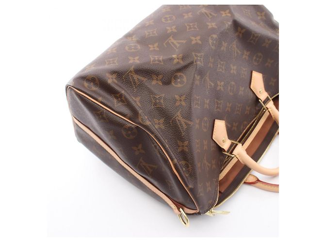 Bolso Louis Vuitton Speedy Bandoulière 35 Monogram Castaño Monograma - vista 9