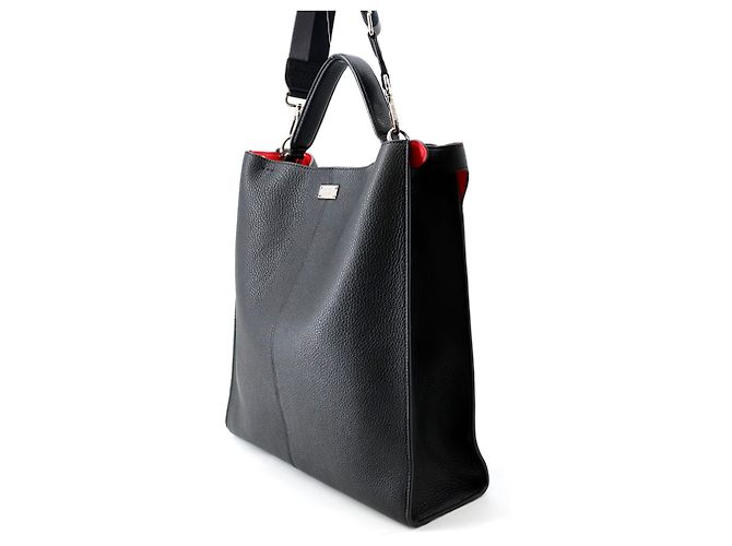 Fendi Peekaboo X-Lite Fit Ledertasche Schwarz - Ansicht 2