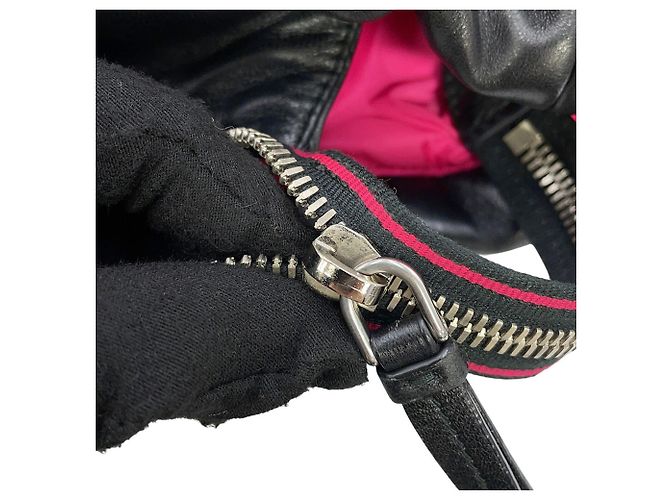 Borsa Tote in pelle nera Prada Nero - vista 15