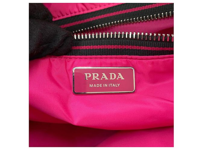 Borsa Tote in pelle nera Prada Nero - vista 16