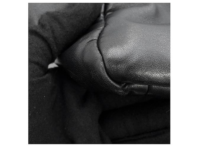 Borsa Tote in pelle nera Prada Nero - vista 7