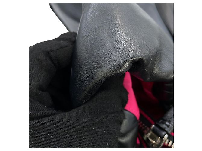 Borsa Tote in pelle nera Prada Nero - vista 9