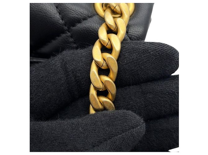 Bolsa de Alça Chanel Mini Matelassé Chain Preto - vista 13