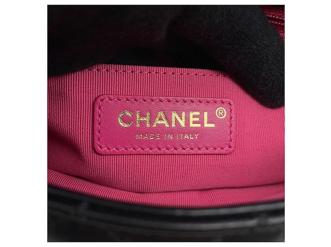 Bolsa de Alça Chanel Mini Matelassé Chain Preto - vista 14