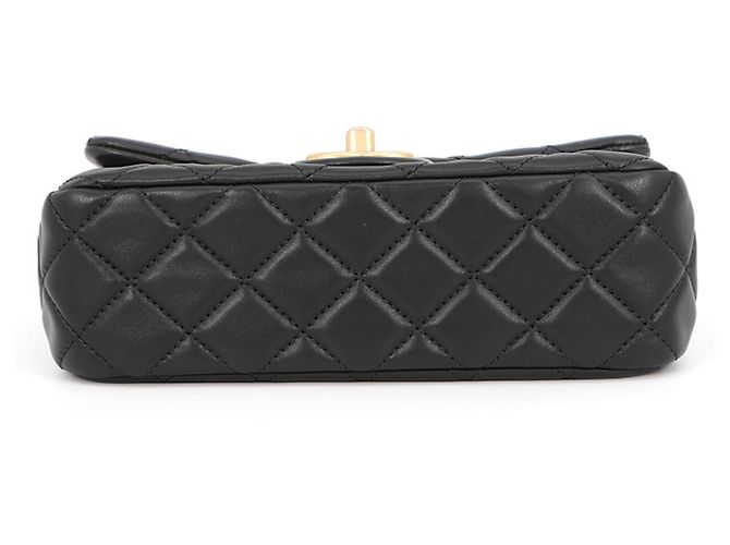 Bolsa de Alça Chanel Mini Matelassé Chain Preto - vista 3