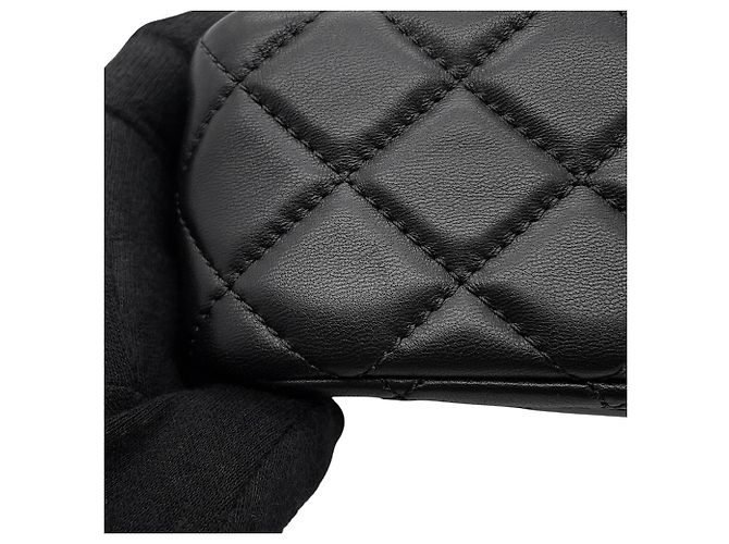 Bolsa de Alça Chanel Mini Matelassé Chain Preto - vista 7