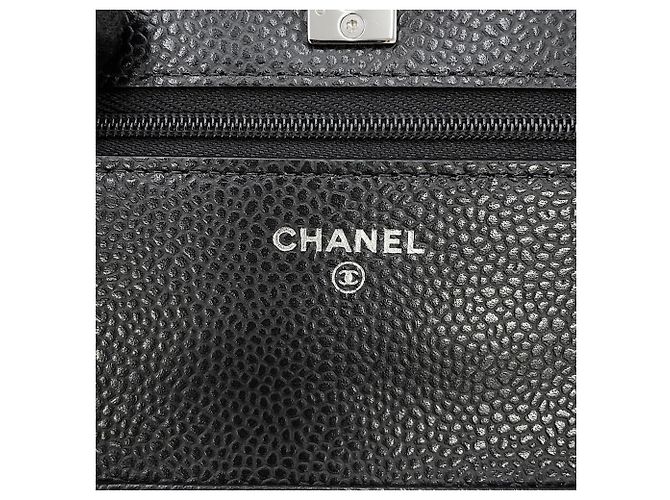 Portafoglio con catena Chanel Matelassé nero - vista 12