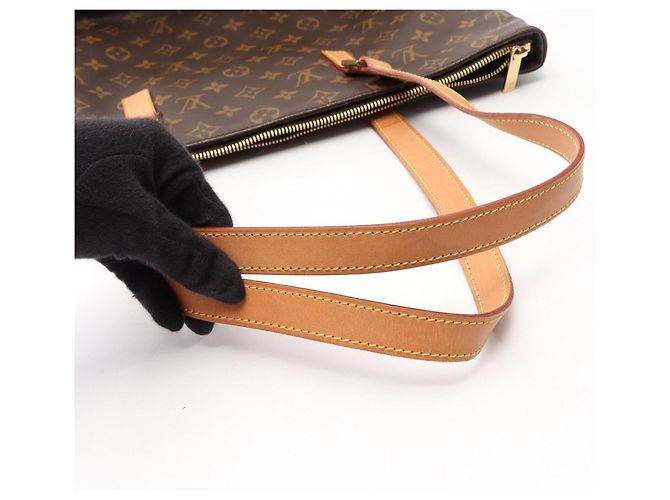Borsa Cabas Mezzo Monogram Louis Vuitton Marrone - vista 14