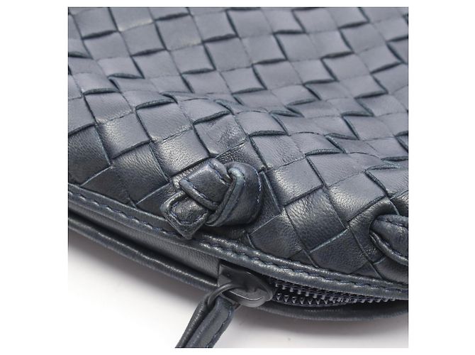 Borsa Bottega Veneta Intrecciato Navy Blu navy - vista 9