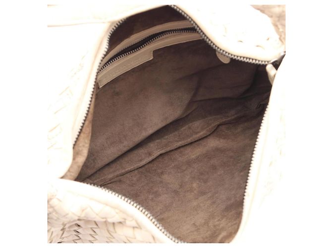 Borsa Bottega Veneta Ivory Intrecciato Crudo - vista 3