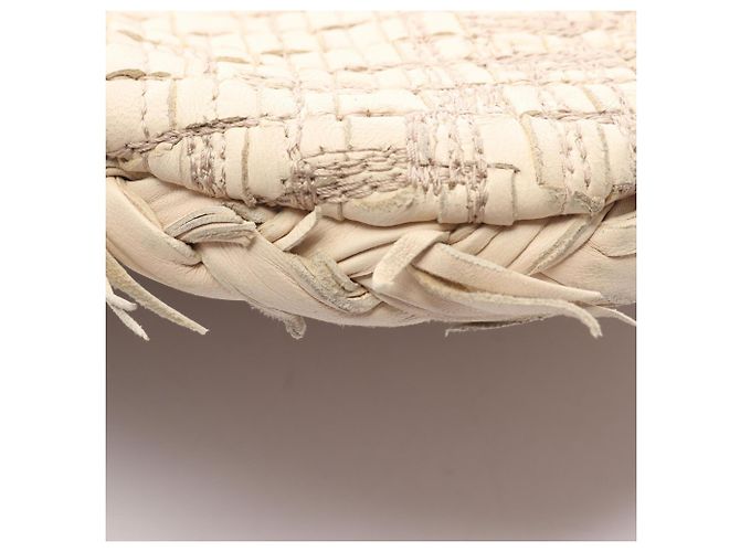 Borsa Bottega Veneta Ivory Intrecciato Crudo - vista 5