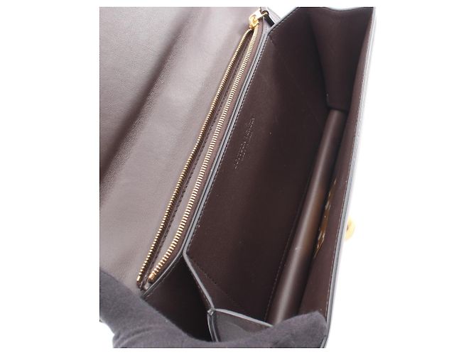 Borsa a tracolla in pelle classica Bottega Veneta Marrone - vista 3