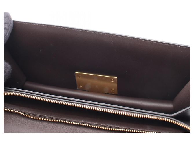 Borsa a tracolla in pelle classica Bottega Veneta Marrone - vista 5