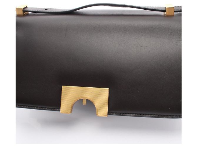 Borsa a tracolla in pelle classica Bottega Veneta Marrone - vista 6