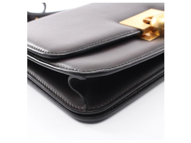 Borsa a tracolla in pelle classica Bottega Veneta Marrone - vista 9