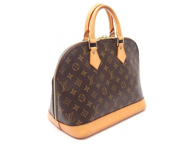 Borsa Louis Vuitton Alma PM Monogram Marrone - vista 2