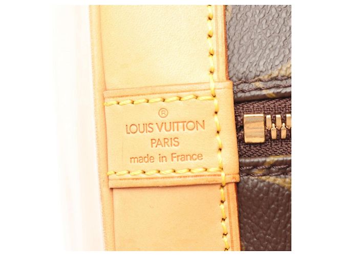Borsa Louis Vuitton Alma PM Monogram Marrone - vista 4
