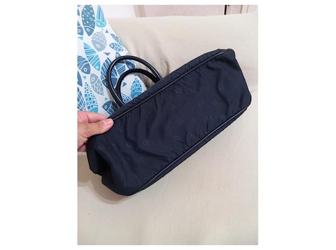Borsa Dior in nylon nero monogramma - vista 12