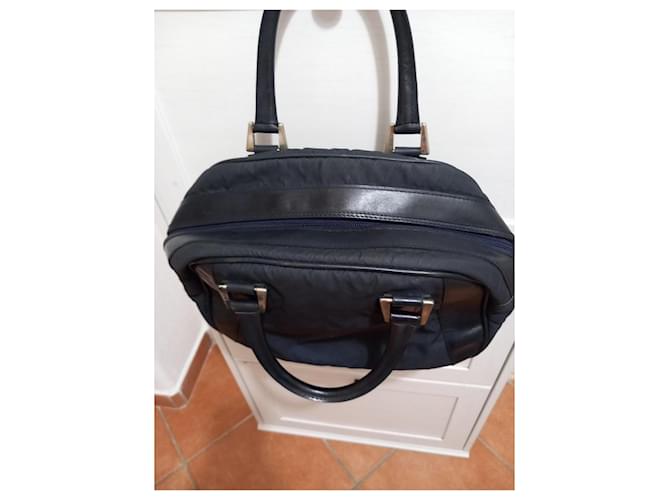 Borsa Dior in nylon nero monogramma - vista 4