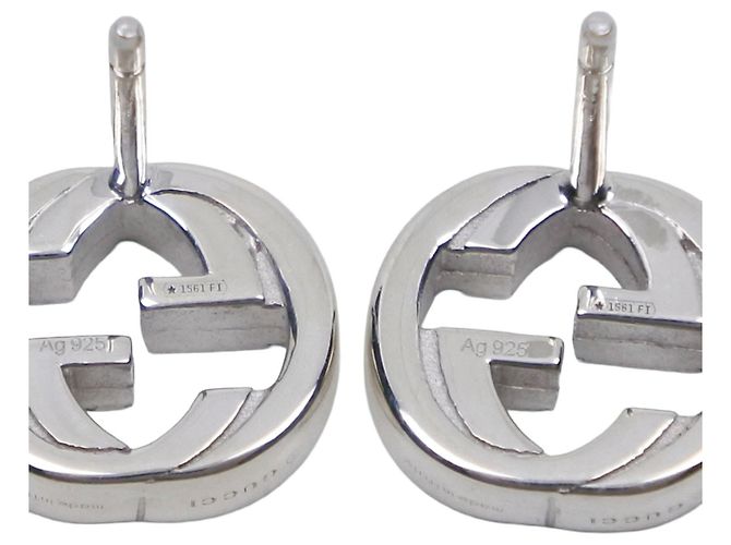 Orecchini Gucci Interlocking G Stud - vista 5