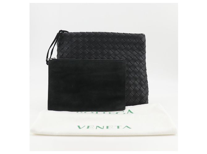 Clutch Bottega Veneta Classic Hydrology Nero - vista 19