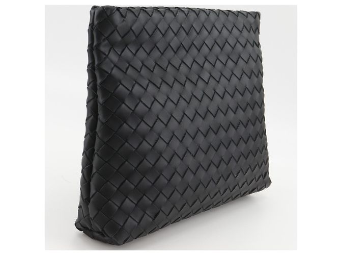 Clutch Bottega Veneta Classic Hydrology Nero - vista 3