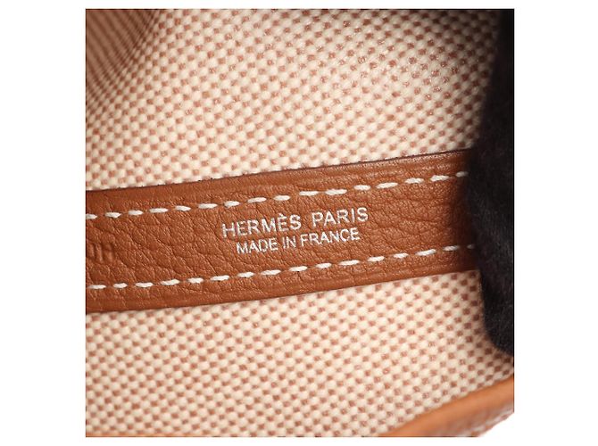 Hermès Borsa Tote Hermes Neo Garden 41 Voyage Marrone D'oro Crudo - vista 4