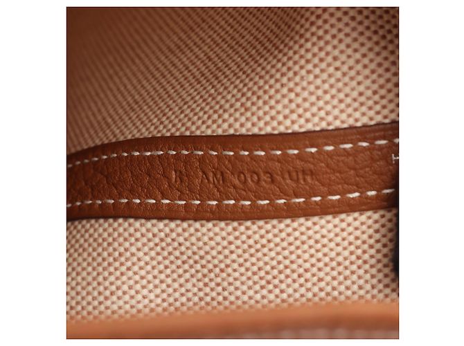 Hermès Borsa Tote Hermes Neo Garden 41 Voyage Marrone D'oro Crudo - vista 5