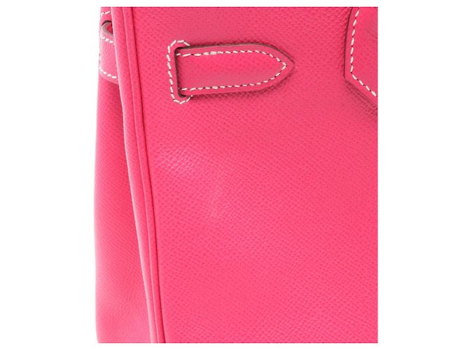 Hermès Borsa Hermes Birkin 30 Rose Tyrien Rosa - vista 6