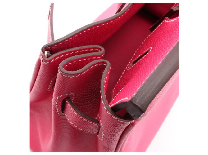 Hermès Borsa Hermes Birkin 30 Rose Tyrien Rosa - vista 7