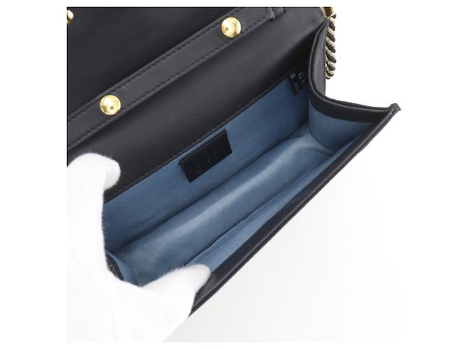 Borsa a Spalla Gucci Broadway Nero - vista 7