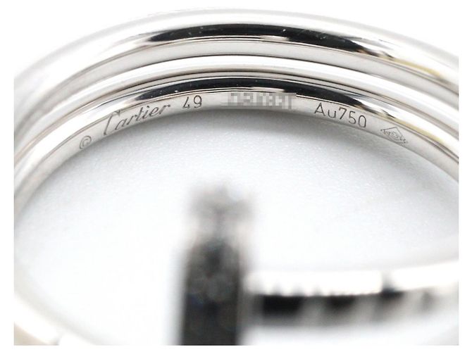 Cartier Juste un Clou Double Diamond Ring in 18K Weißgold Silber - Ansicht 4