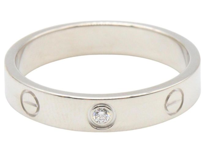 Cartier Mini Love Ring aus 18K Weißgold Silber - Ansicht 2