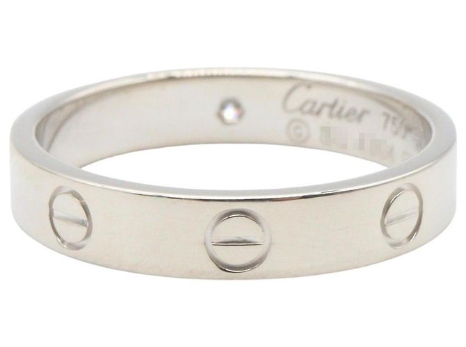 Cartier Mini Love Ring aus 18K Weißgold Silber - Ansicht 3