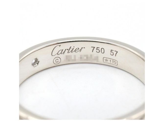 Cartier Mini Love Ring aus 18K Weißgold Silber - Ansicht 4