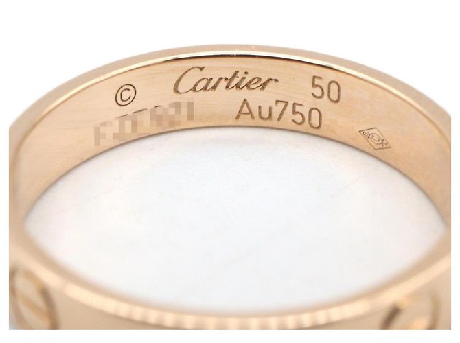 Anello Mini Love di Cartier in oro rosa 18K D'oro - vista 3