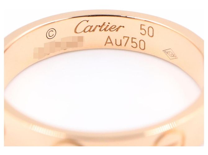 Anello Mini Love di Cartier in oro rosa 18K D'oro - vista 3