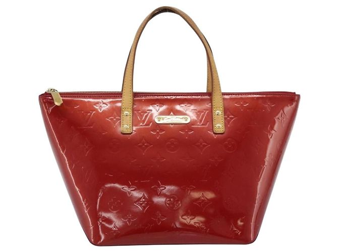 LOUIS VUITTON Borsa Monogram Vernis Bellevue PM Pomme D'amour M93583 Auth ka4891 Rosso - vista 13