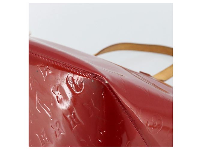 LOUIS VUITTON Borsa Monogram Vernis Bellevue PM Pomme D'amour M93583 Auth ka4891 Rosso - vista 15