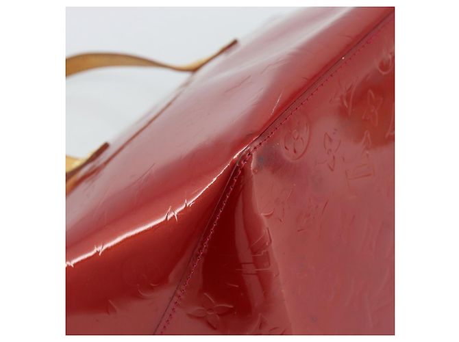 LOUIS VUITTON Borsa Monogram Vernis Bellevue PM Pomme D'amour M93583 Auth ka4891 Rosso - vista 16