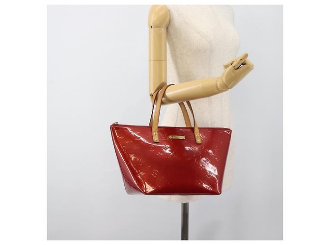 LOUIS VUITTON Borsa Monogram Vernis Bellevue PM Pomme D'amour M93583 Auth ka4891 Rosso - vista 22
