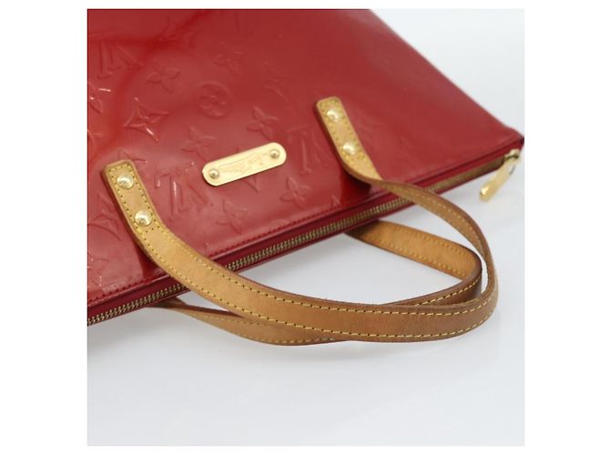 LOUIS VUITTON Borsa Monogram Vernis Bellevue PM Pomme D'amour M93583 Auth ka4891 Rosso - vista 7