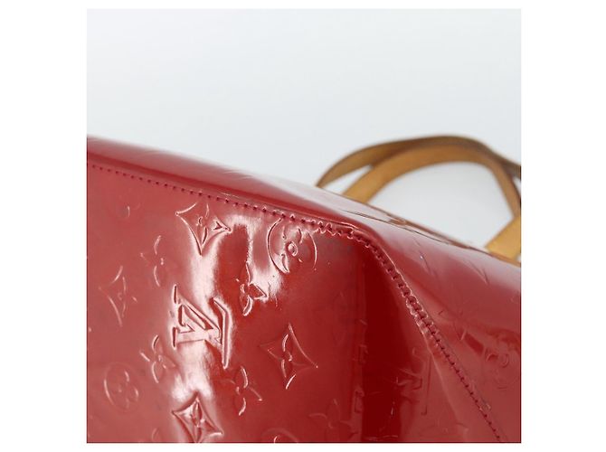 LOUIS VUITTON Borsa Monogram Vernis Bellevue PM Pomme D'amour M93583 Auth ka4891 Rosso - vista 9