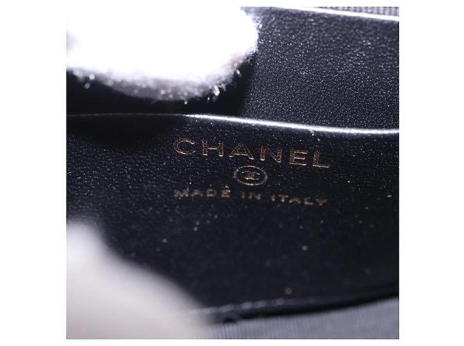 CHANEL Matelasse Chain Shoulder Bag Tweed Black Gold CC Auth 186402M Nero D'oro - vista 19