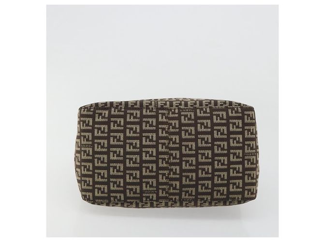 FENDI Zucchino Canvas Mamma Baguette Schultertasche Schwarz Authentisch 186465V - Ansicht 5