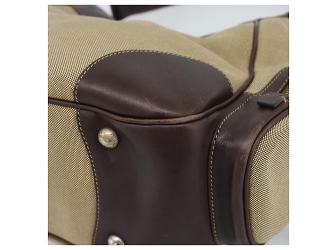 Borsa a tracolla PRADA Jacquard Canvas Beige Oro Autentica 188837SAM D'oro - vista 17