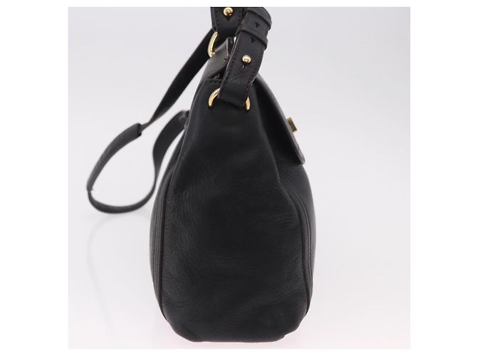 Borsa MCM in Pelle 2way Nera Oro Auth ka4862 Nero D'oro - vista 4